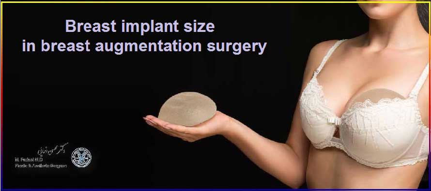 Appropriate size of breast implants