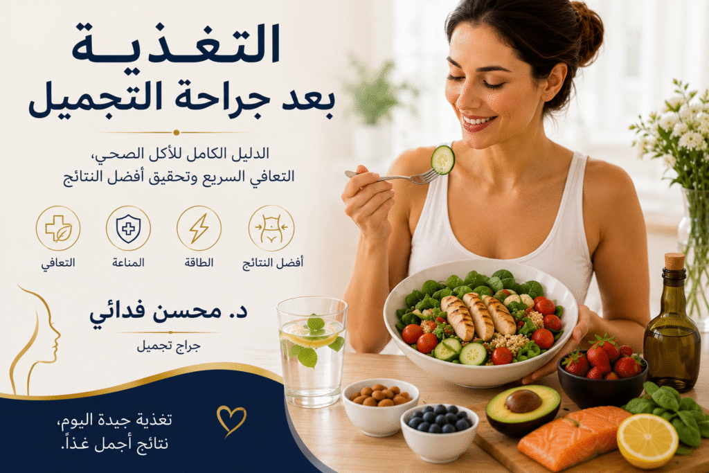 التغذية بعد جراحة التجميل
